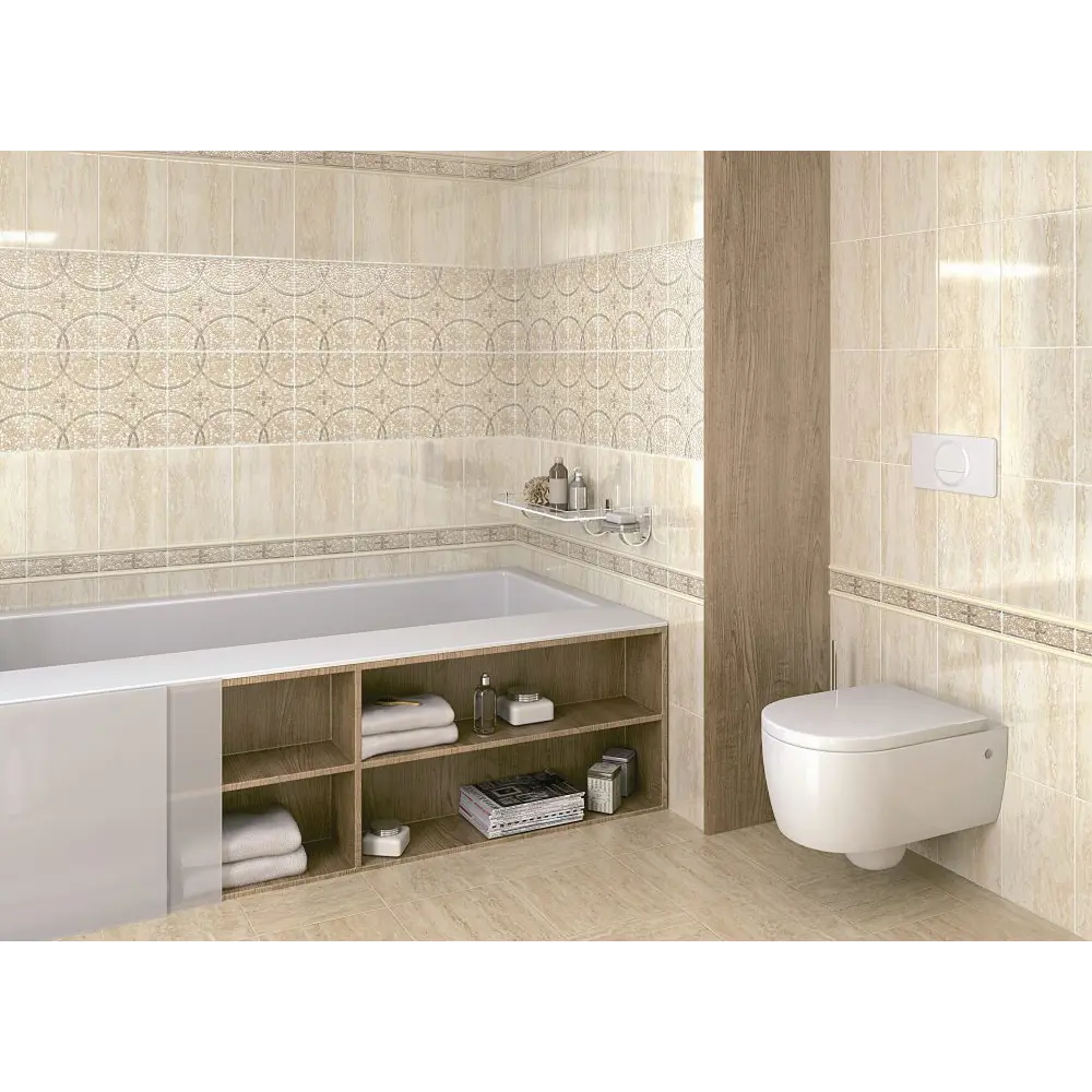 Фото 5 Глазурованный керамогранит Kerama Marazzi Травертин 30x30 см 1.44 м² матовый цвет бежевый Фото 5 Глазурованный керамогранит Kerama Marazzi Травертин 30x30 см 1.44 м² матовый цвет бежевый