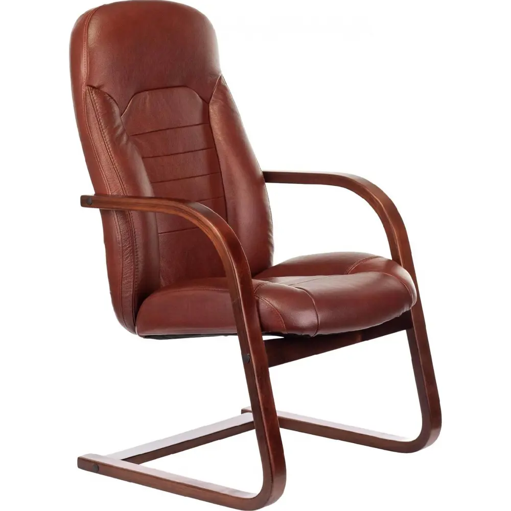 Фото Офисное кресло Бюрократ искусственная кожа цвет темно-коричневый T-9923WALNUT-AV/CH Фото Офисное кресло Бюрократ искусственная кожа цвет темно-коричневый T-9923WALNUT-AV/CH
