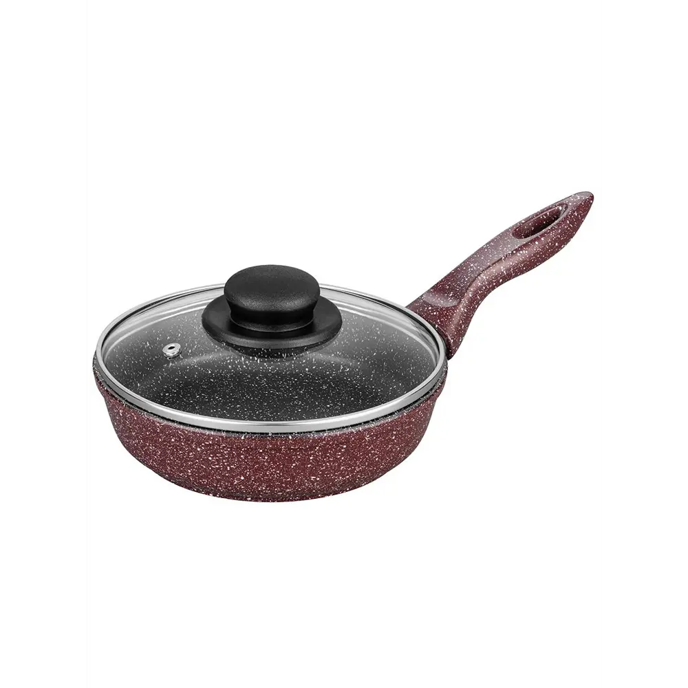 Фото 5 Сковорода глубокая Elan Gallery 120683 ГАРМОНИЯ ВКУСА 18 см Рубиновый дуэт с крышкой D18, с несъёмной ручкой Фото 5 Сковорода глубокая Elan Gallery 120683 ГАРМОНИЯ ВКУСА 18 см Рубиновый дуэт с крышкой D18, с несъёмной ручкой