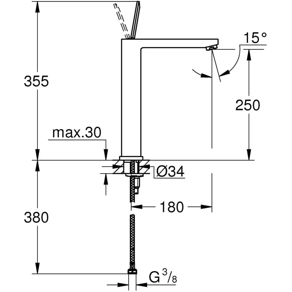 Фото 2 Смеситель для раковины Grohe Eurocube Joy 23661000Gr Фото 2 Смеситель для раковины Grohe Eurocube Joy 23661000Gr