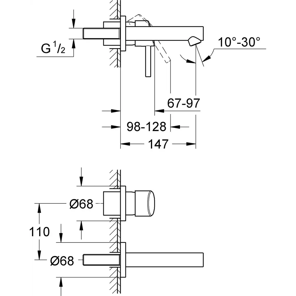 Фото 2 Смеситель для раковины Grohe Concetto 19575001Gr