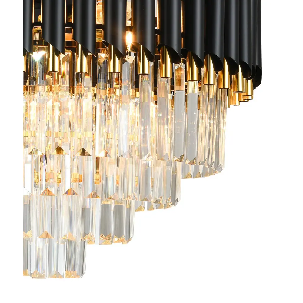 Фото Люстра хрустальная Natali KovaltsEva 10 x E14 x 40W Darian 76017-10C Gold Black Фото Люстра хрустальная Natali KovaltsEva 10 x E14 x 40W Darian 76017-10C Gold Black