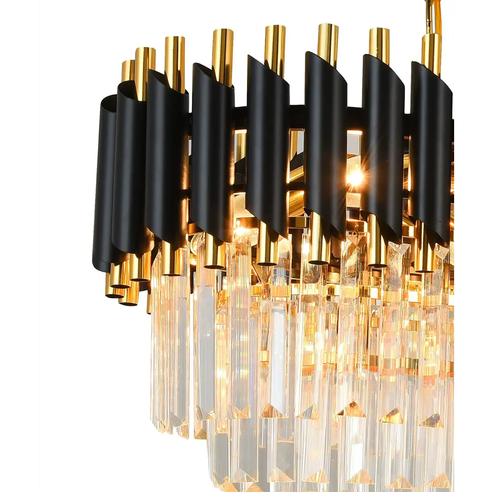 Фото 2 Люстра хрустальная Natali KovaltsEva 8 x E14 x 40W Darian 76017-8C Gold Black Фото 2 Люстра хрустальная Natali KovaltsEva 8 x E14 x 40W Darian 76017-8C Gold Black