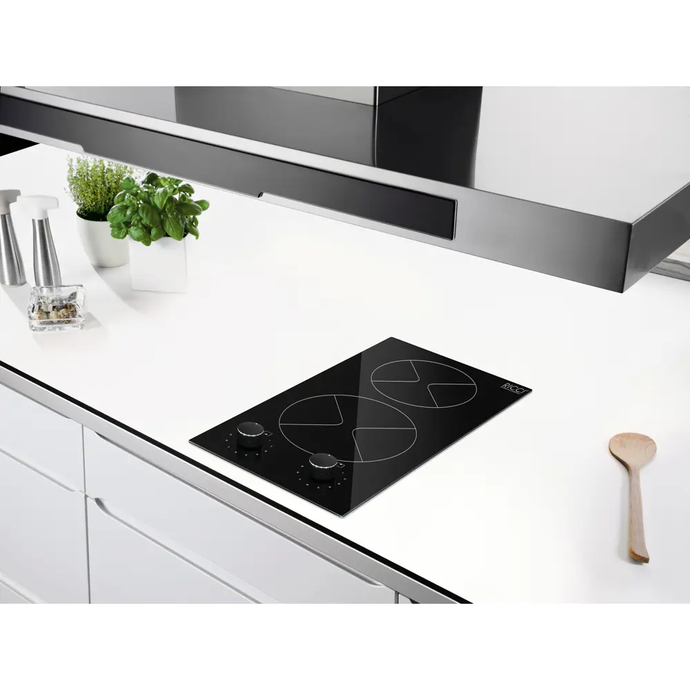 Фото 7 Стеклокерамическая варочная панель Ricci KS-T23011R 28.80 см 2 конфорки цвет черный Фото 7 Стеклокерамическая варочная панель Ricci KS-T23011R 28.80 см 2 конфорки цвет черный