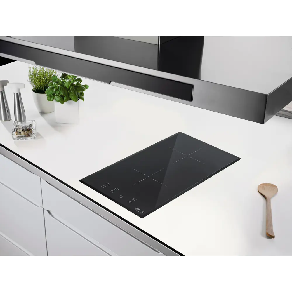 Фото 5 Индукционная варочная панель Ricci DCL-A23502B 28.80 см 2 конфорки цвет черный Фото 5 Индукционная варочная панель Ricci DCL-A23502B 28.80 см 2 конфорки цвет черный