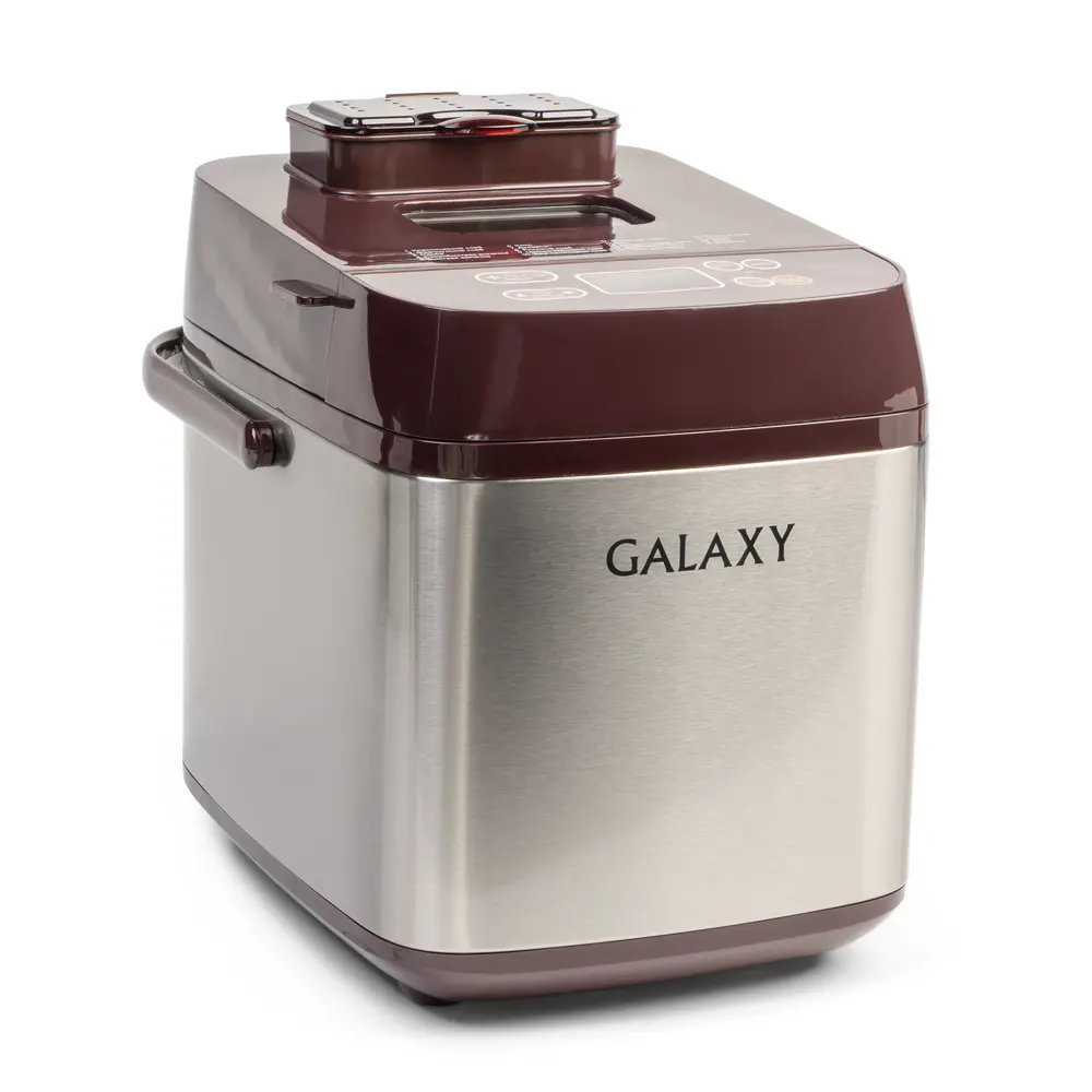Фото Хлебопечь Galaxy GL2700 19 программ цвет серый/красно-коричневый Фото Хлебопечь Galaxy GL2700 19 программ цвет серый/красно-коричневый