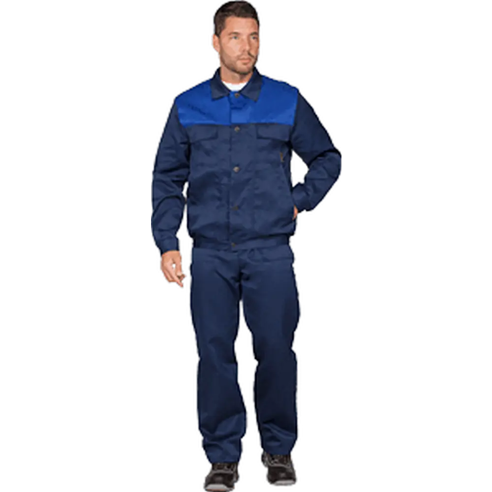 Фото Костюм рабочий Мастер цвет темно-синий/василек размер 88-92 рост 170-176 см Фото Костюм рабочий Мастер цвет темно-синий/василек размер 88-92 рост 170-176 см