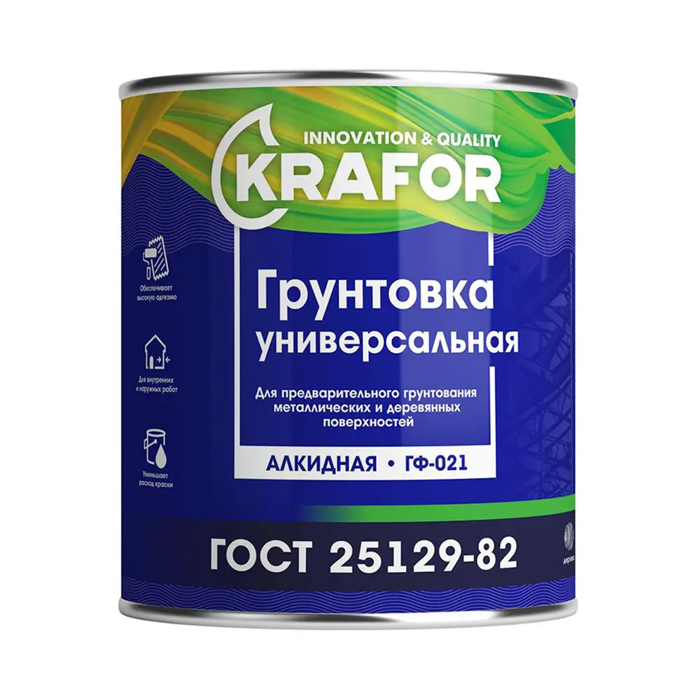 Фото Грунтовка KRAFOR 26310 универсальная, серый, 20 кг Фото Грунтовка KRAFOR 26310 универсальная, серый, 20 кг