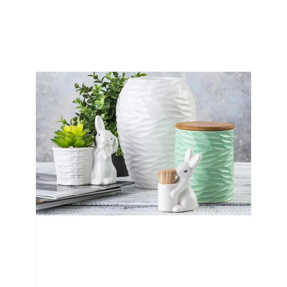 Фото 6 Вазочка под зубочистки 6.5x4.5x10 см Elan Gallery Зайка с зубочистками Фото 6 Вазочка под зубочистки 6.5x4.5x10 см Elan Gallery Зайка с зубочистками