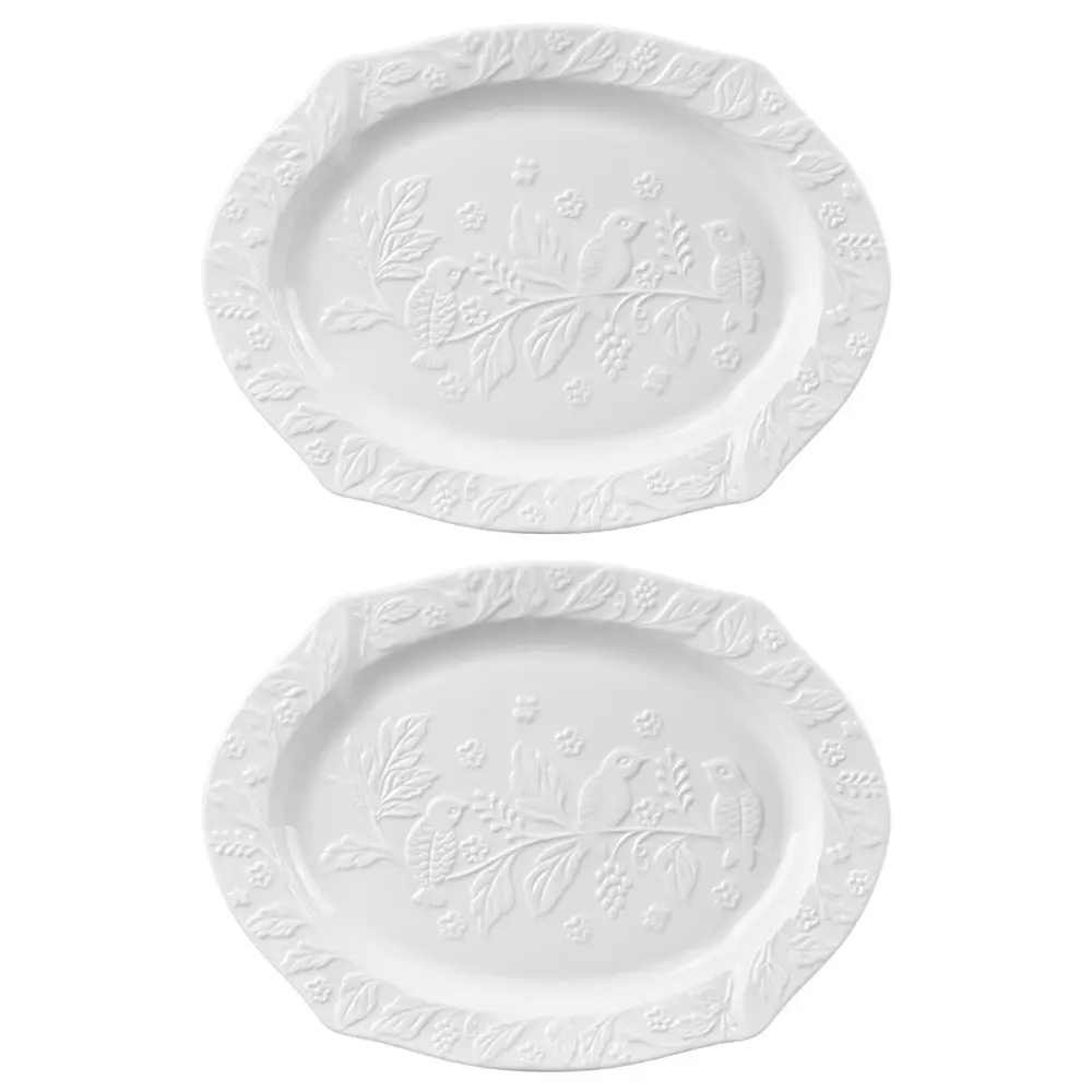 Фото Блюдо 25.5x19x2 см Elan Gallery Птички, 2 штуки Фото Блюдо 25.5x19x2 см Elan Gallery Птички, 2 штуки