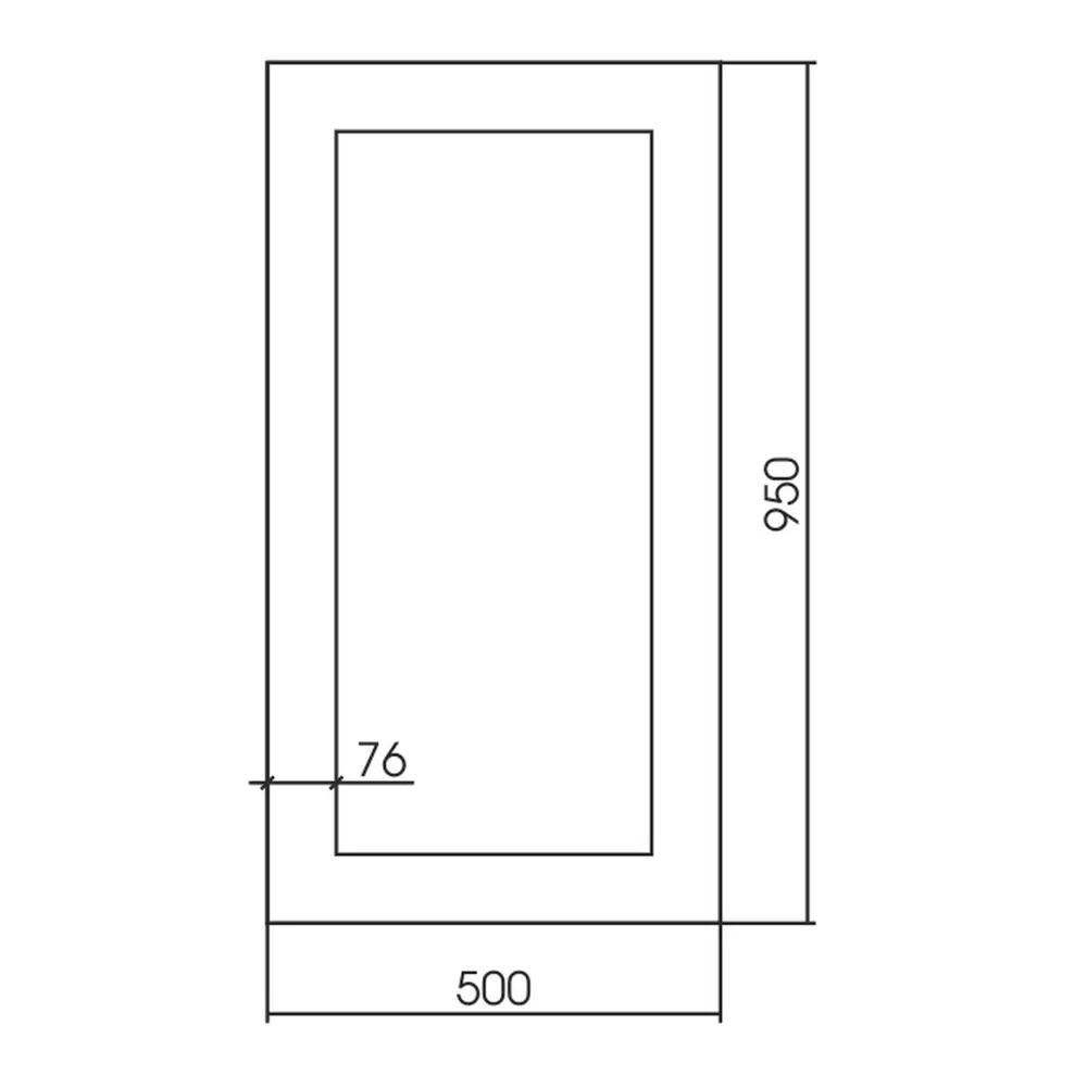 Фото 2 Зеркало MIXLINE \"Аристократ\" 500*950 мм Фото 2 Зеркало MIXLINE \"Аристократ\" 500*950 мм