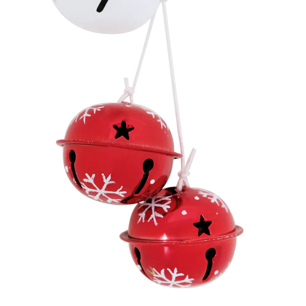 Фото 2 Елочная игрушка «Колокольчики» 15 см металл красный Фото 2 Елочная игрушка «Колокольчики» 15 см металл красный