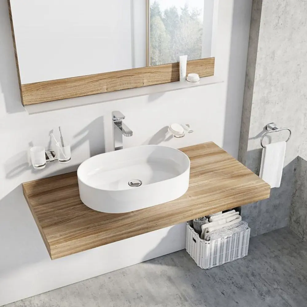 Фото 3 Раковина накладная Ravak Ceramic Slim-O XJX01155001 Фото 3 Раковина накладная Ravak Ceramic Slim-O XJX01155001
