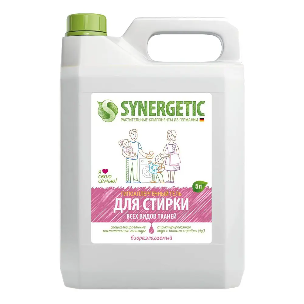 Фото Гель для стирки Synergetic универсальный биоразлагаемый 5 л Фото Гель для стирки Synergetic универсальный биоразлагаемый 5 л