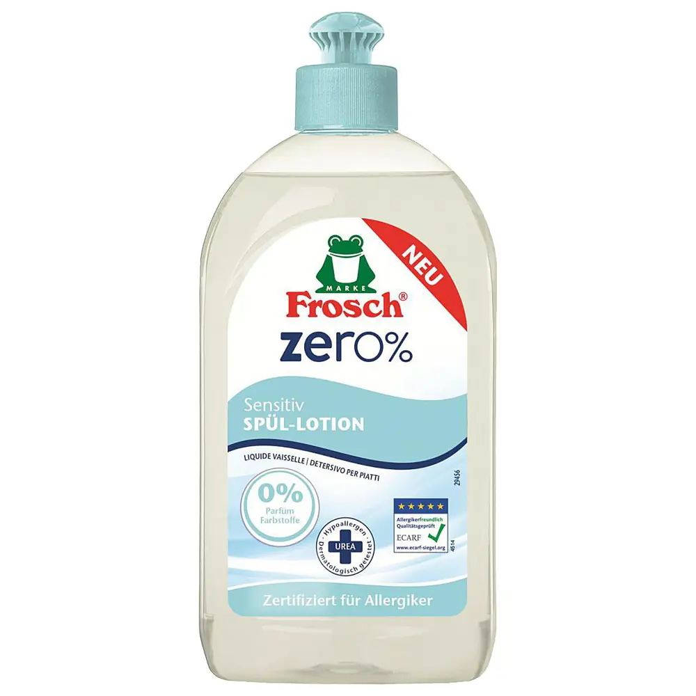 Фото Средство для мытья посуды Frosch Zero 0.5 л 714763 Фото Средство для мытья посуды Frosch Zero 0.5 л 714763