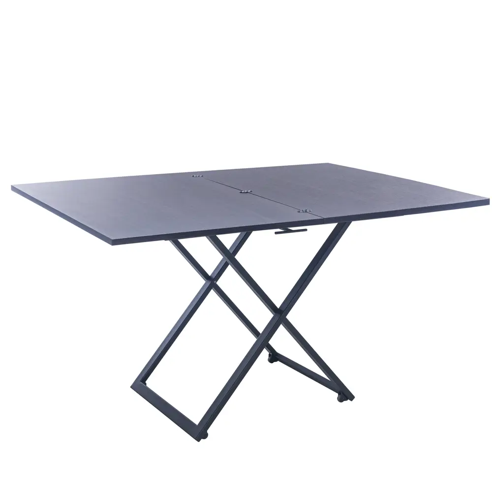 Фото 3 Стол-трансформер Leset Манхэттен металл черный муар венге Фото 3 Стол-трансформер Leset Манхэттен металл черный муар венге