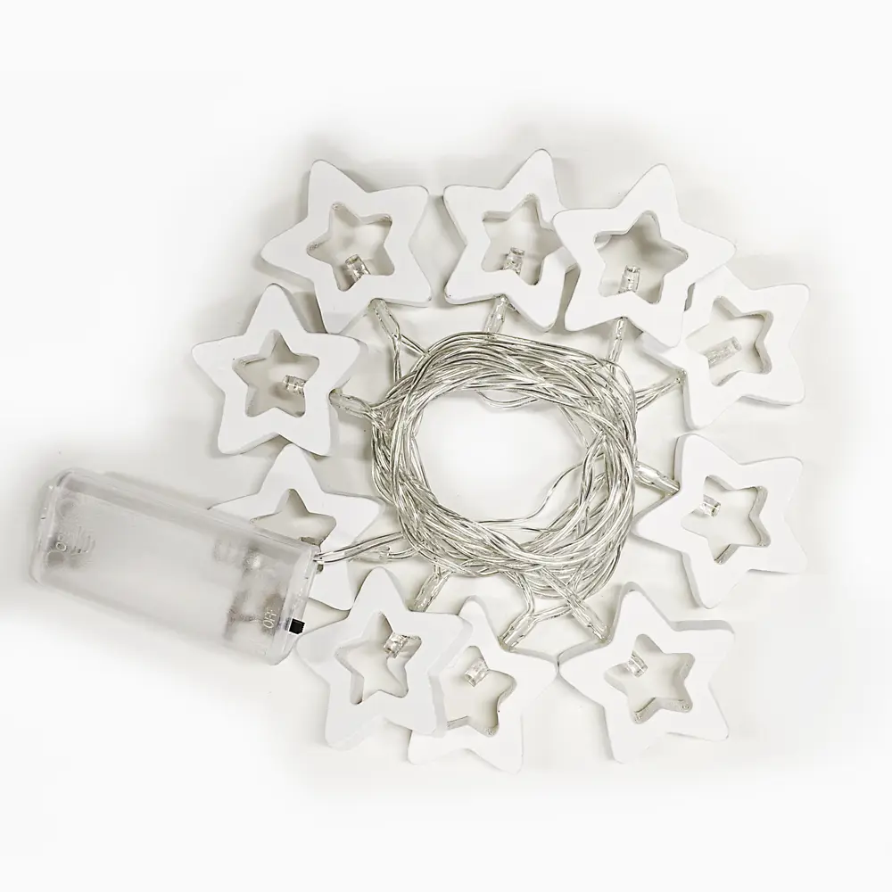 Фото 3 Электрогирлянда комнатная Нить 3м 20 ламп теплый белый 1 режим работы