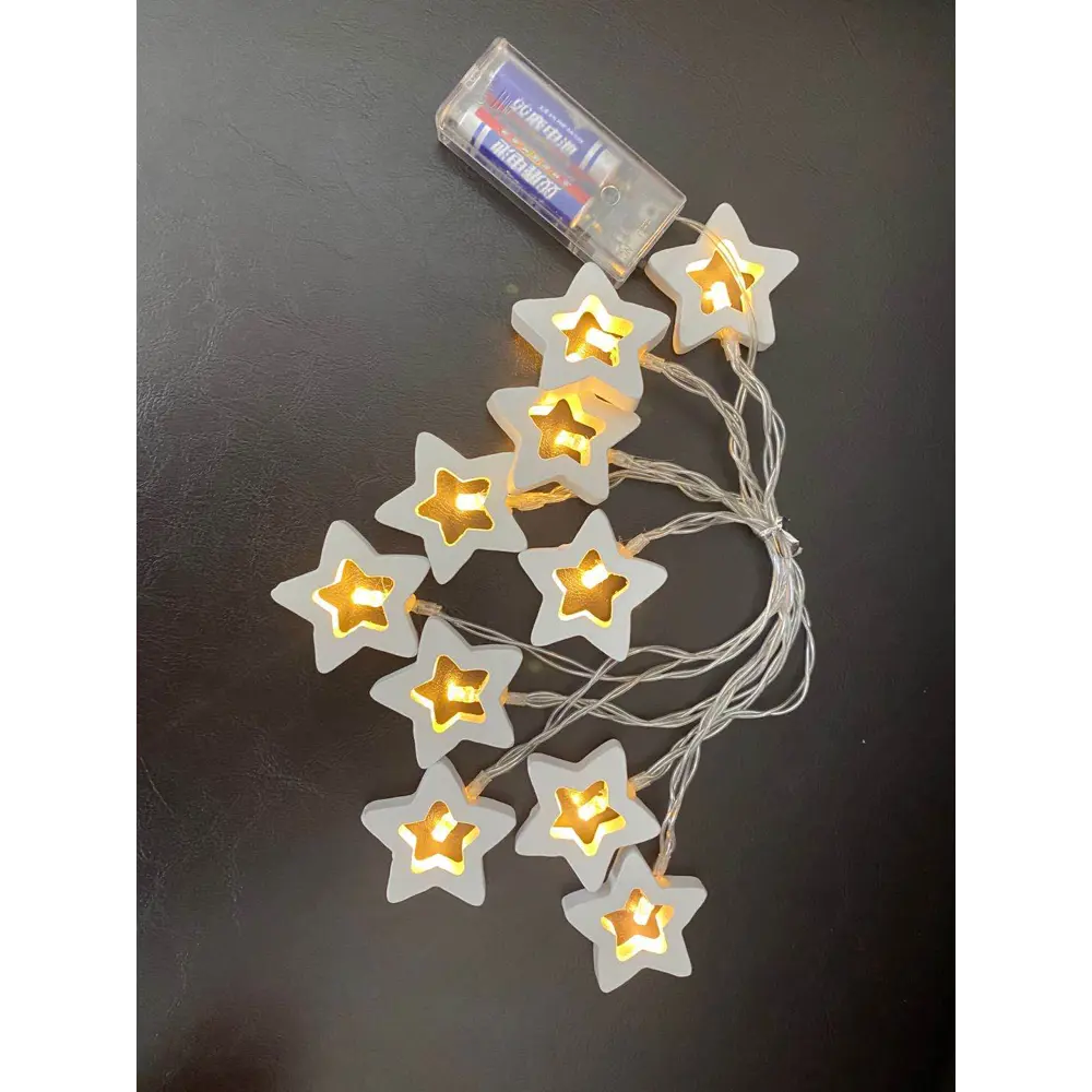 Фото 2 Электрогирлянда комнатная Нить 3м 20 ламп теплый белый 1 режим работы