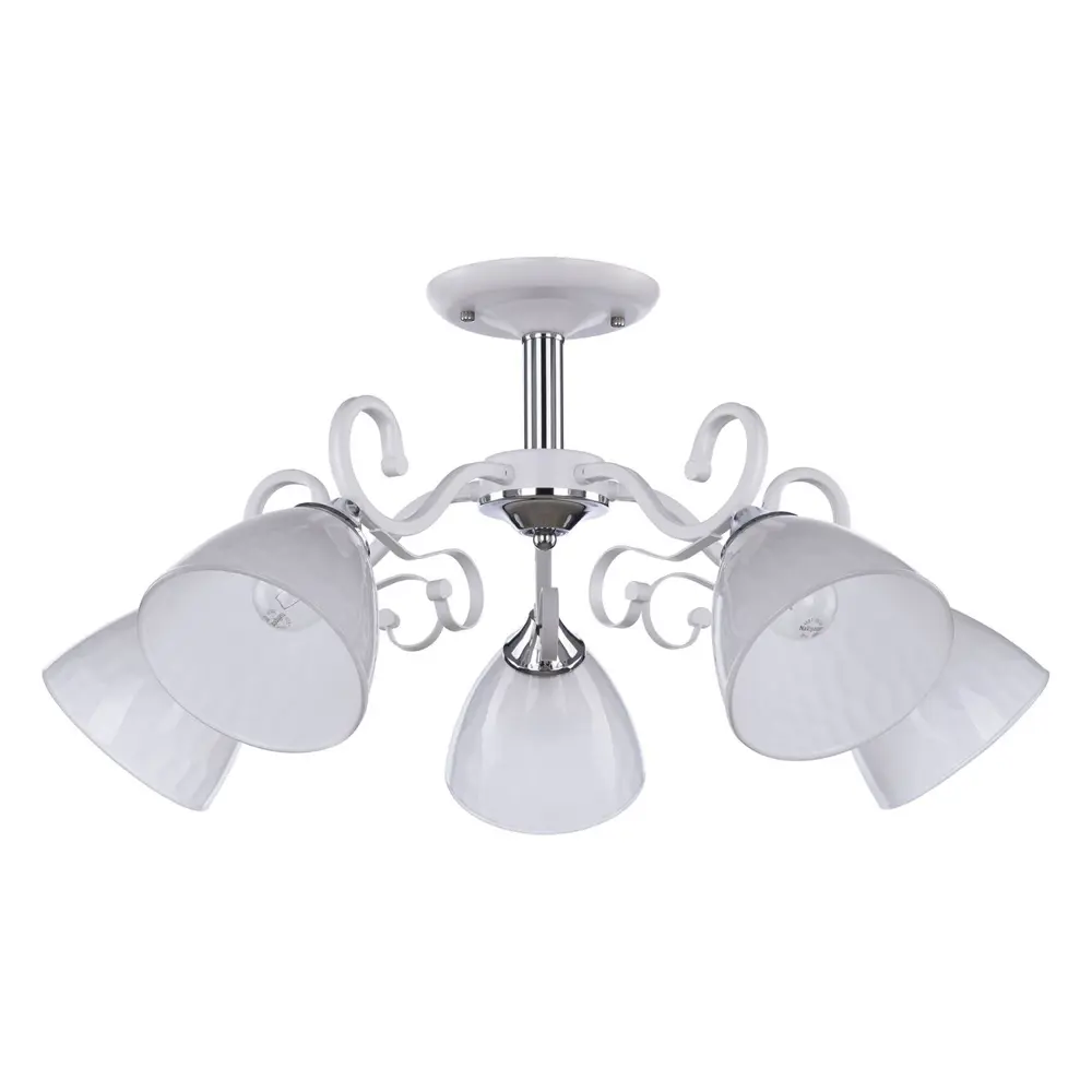 Фото Люстра APL2234501/5 WT+CR Arte Perfetto Luce Фото Люстра APL2234501/5 WT+CR Arte Perfetto Luce