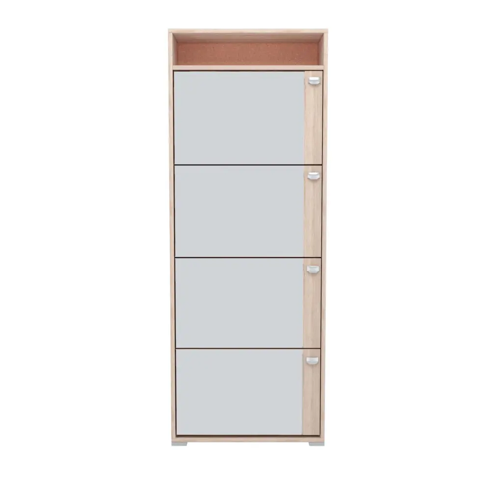 Фото Шкаф для обуви Leset 7778-7883. 60.40x159.60x22.50 см 4 полки ЛДСП цвет дуб сонома Фото Шкаф для обуви Leset 7778-7883. 60.40x159.60x22.50 см 4 полки ЛДСП цвет дуб сонома