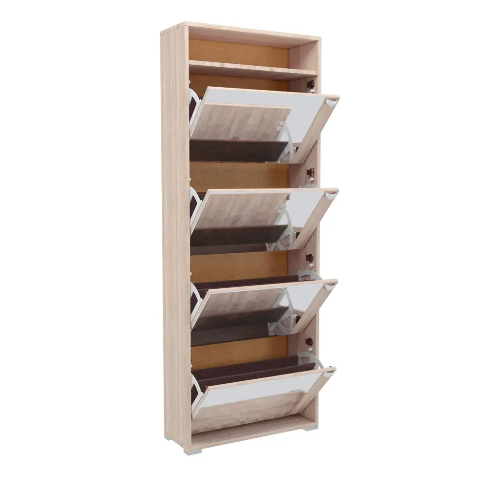 Фото 3 Шкаф для обуви Leset 7778-7883. 60.40x159.60x22.50 см 4 полки ЛДСП цвет дуб сонома Фото 3 Шкаф для обуви Leset 7778-7883. 60.40x159.60x22.50 см 4 полки ЛДСП цвет дуб сонома