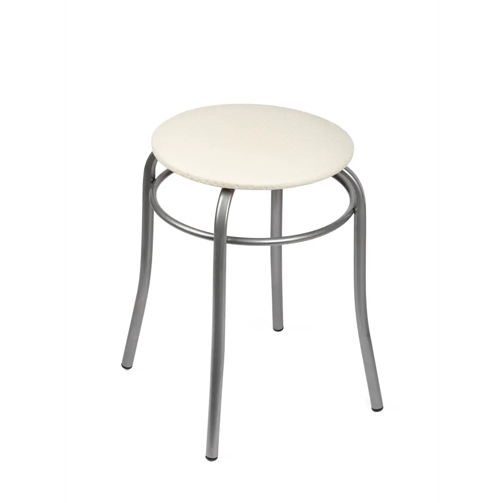 Фото Табурет NIKA NKTPR1/6 круглый, с ободом, светло-серый Фото Табурет NIKA NKTPR1/6 круглый, с ободом, светло-серый