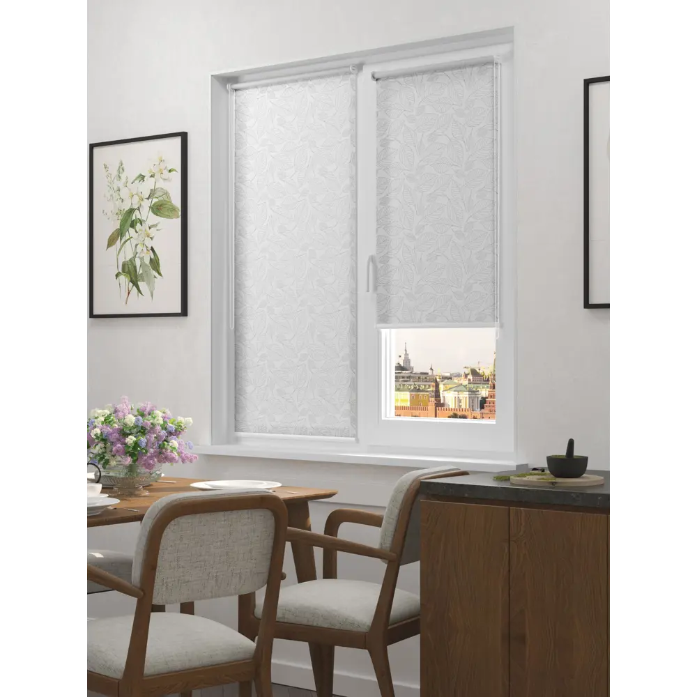 Фото Рулонная штора FixLine Amigo Shade 50x180 белый 20205 Фото Рулонная штора FixLine Amigo Shade 50x180 белый 20205