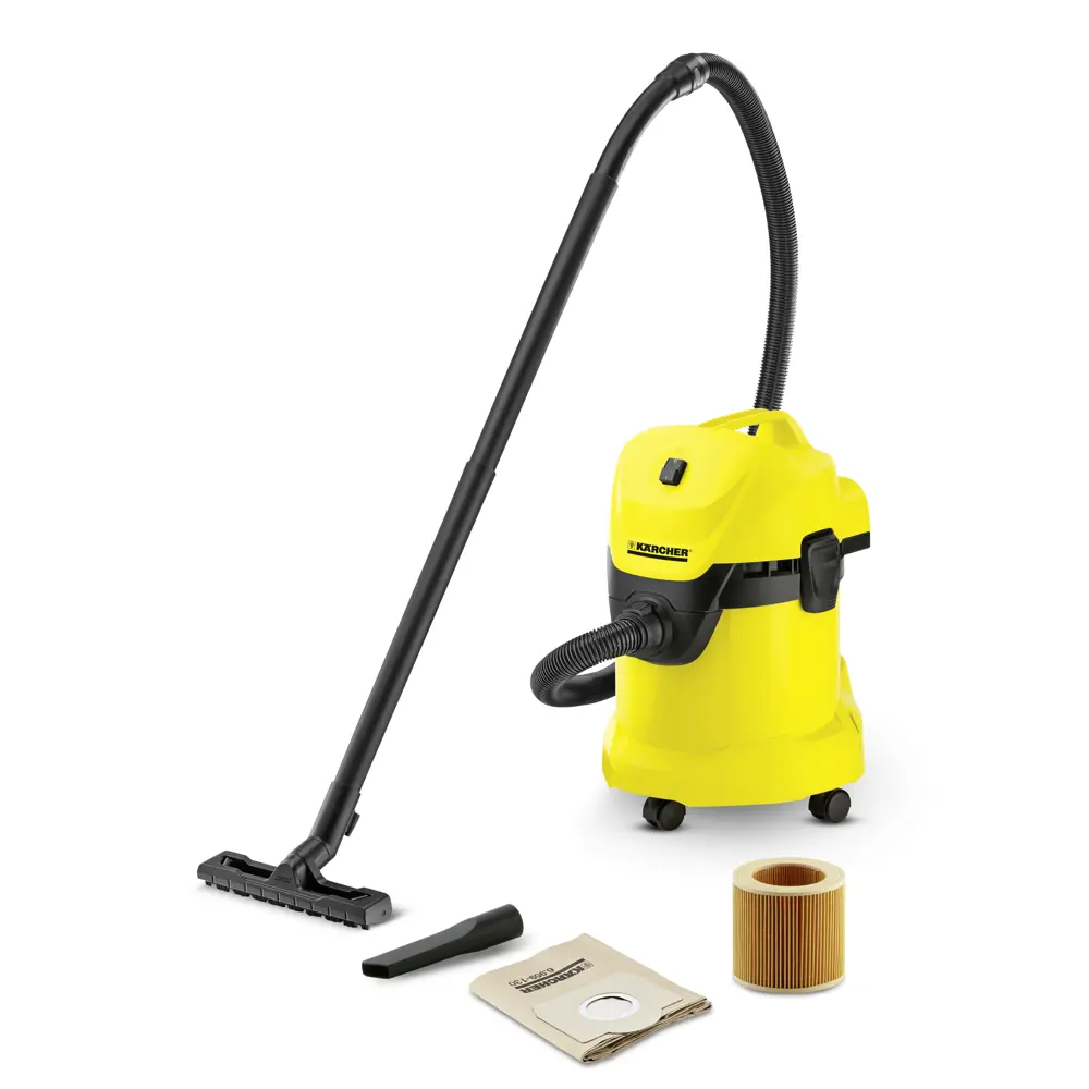Фото Пылесос Karcher WD 3, 1000 Вт, 17 л Фото Пылесос Karcher WD 3, 1000 Вт, 17 л