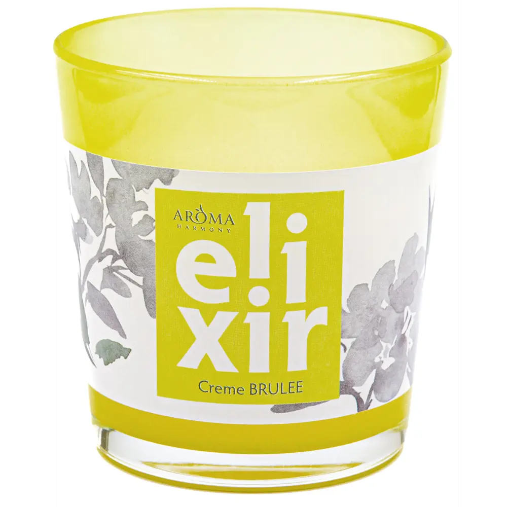 Фото Ароматическая свеча Aroma Harmony Elixir Creme Brulee 140 г Фото Ароматическая свеча Aroma Harmony Elixir Creme Brulee 140 г