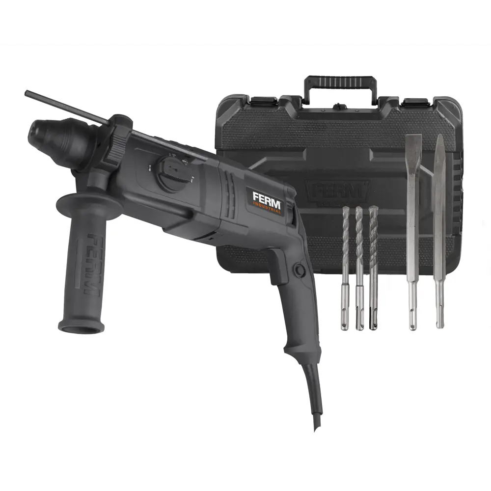 Фото 8 Перфоратор сетевой SDS Plus Ferm HDM1038P HDM1038P, 800 Вт, 2.7 Дж Фото 8 Перфоратор сетевой SDS Plus Ferm HDM1038P HDM1038P, 800 Вт, 2.7 Дж