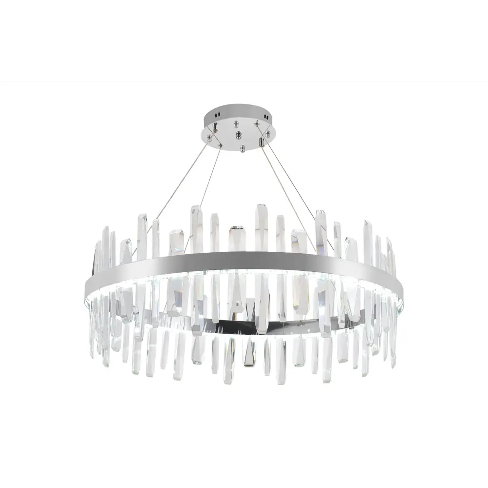 Фото 4 Люстра потолочная светодиодная Natali Kovaltseva LED LAMPS 81257 с пультом управления, 25 м², смена от теплого белого до холодного белого, цвет хром Фото 4 Люстра потолочная светодиодная Natali Kovaltseva LED LAMPS 81257 с пультом управления, 25 м², смена от теплого белого до холодного белого, цвет хром