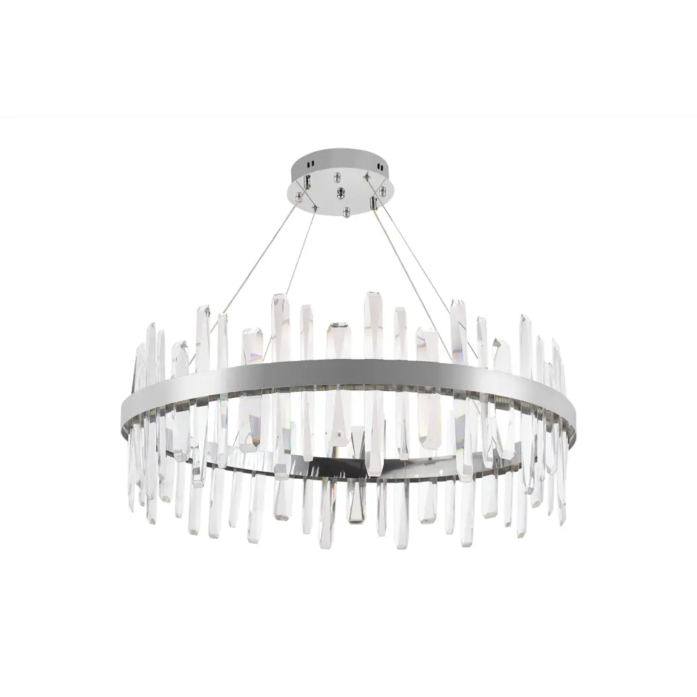 Фото 6 Люстра потолочная светодиодная Natali Kovaltseva LED LAMPS 81257 с пультом управления, 25 м², смена от теплого белого до холодного белого, цвет хром Фото 6 Люстра потолочная светодиодная Natali Kovaltseva LED LAMPS 81257 с пультом управления, 25 м², смена от теплого белого до холодного белого, цвет хром