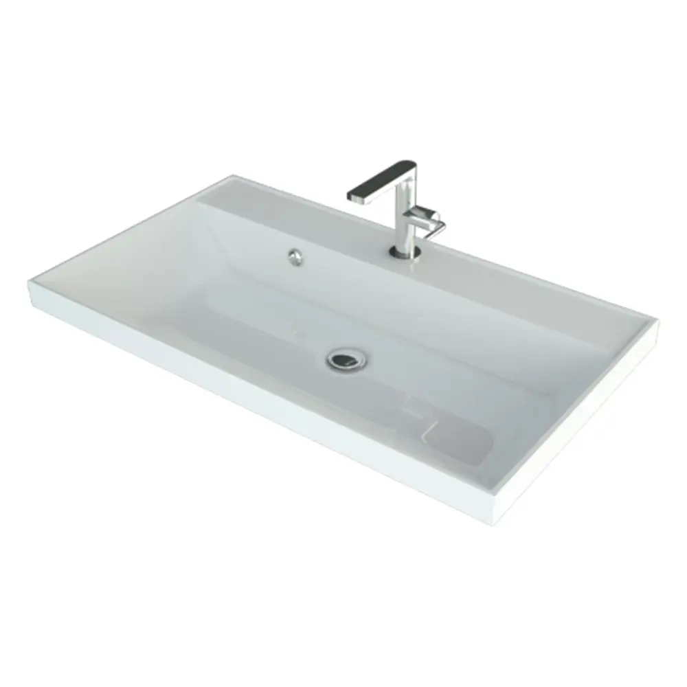 Фото Раковина Andrea Classic 80 см цвет белый Фото Раковина Andrea Classic 80 см цвет белый