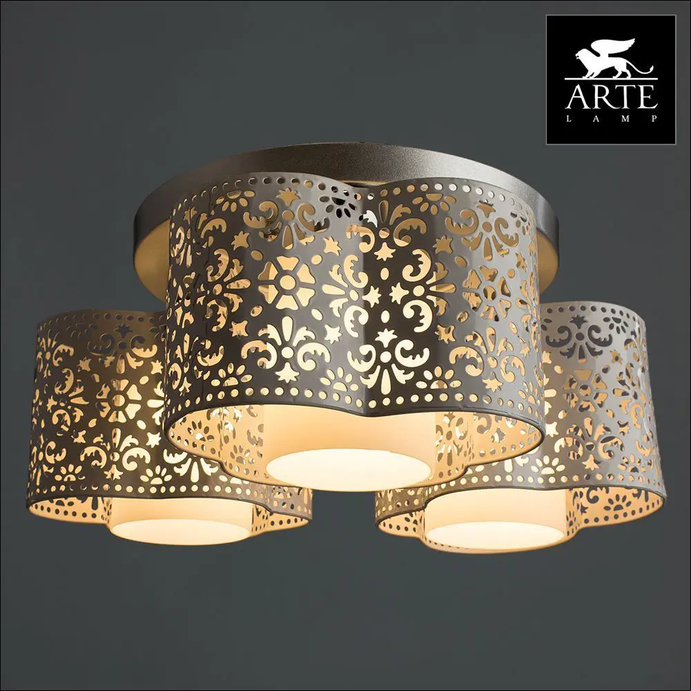 Фото 3 Люстра потолочная Arte Lamp Helen A8348PL-3WH, 3 лампы, цвет белый Фото 3 Люстра потолочная Arte Lamp Helen A8348PL-3WH, 3 лампы, цвет белый