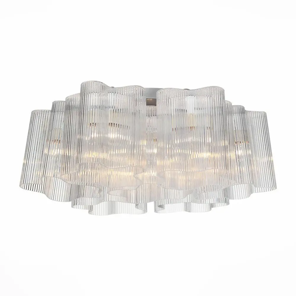 Фото Люстра потолочная ST Luce Aria SLE116.102.07, 7 ламп, цвет серый Фото Люстра потолочная ST Luce Aria SLE116.102.07, 7 ламп, цвет серый