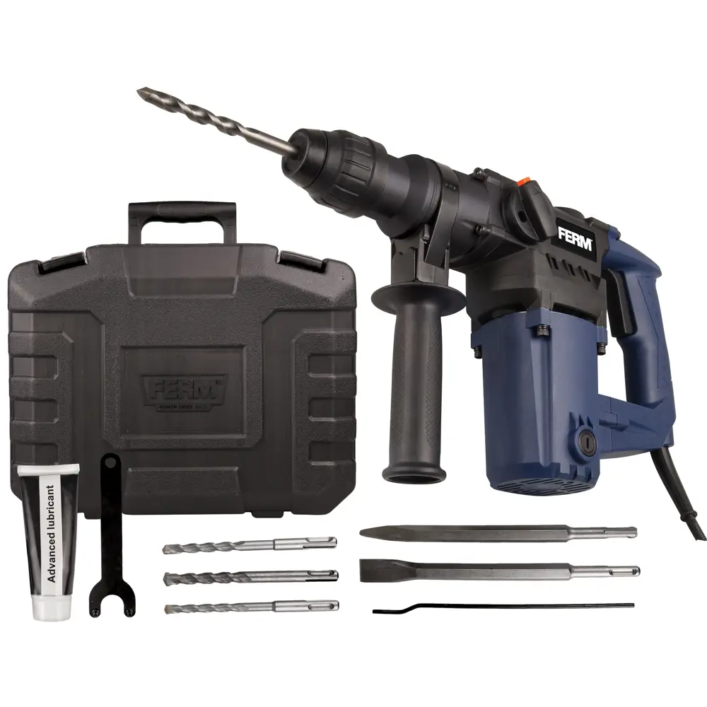 Фото 3 Перфоратор сетевой SDS Plus Ferm HDM1028 HDM1028, 850 Вт, 4.5 Дж Фото 3 Перфоратор сетевой SDS Plus Ferm HDM1028 HDM1028, 850 Вт, 4.5 Дж