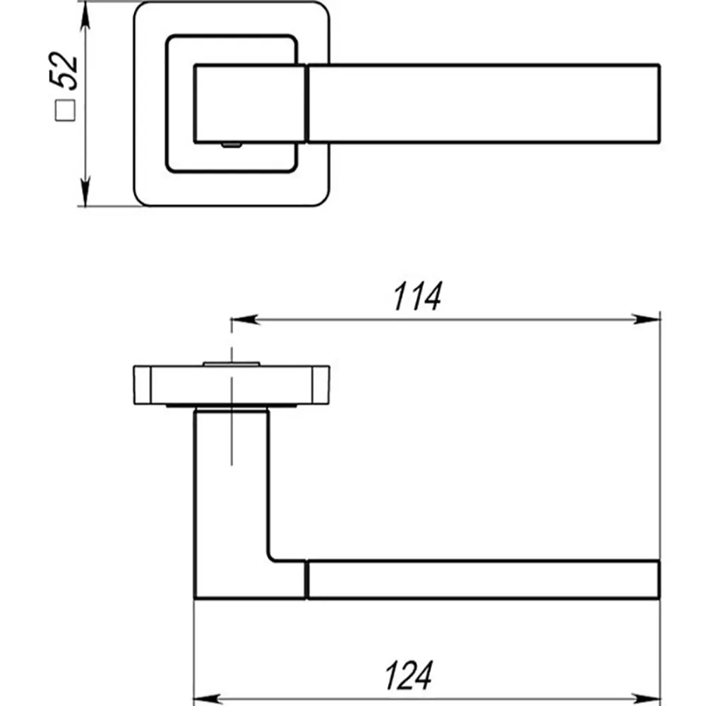 Фото 2 Ручка Punto Style QL SN/CP-3 матовый никель/хром