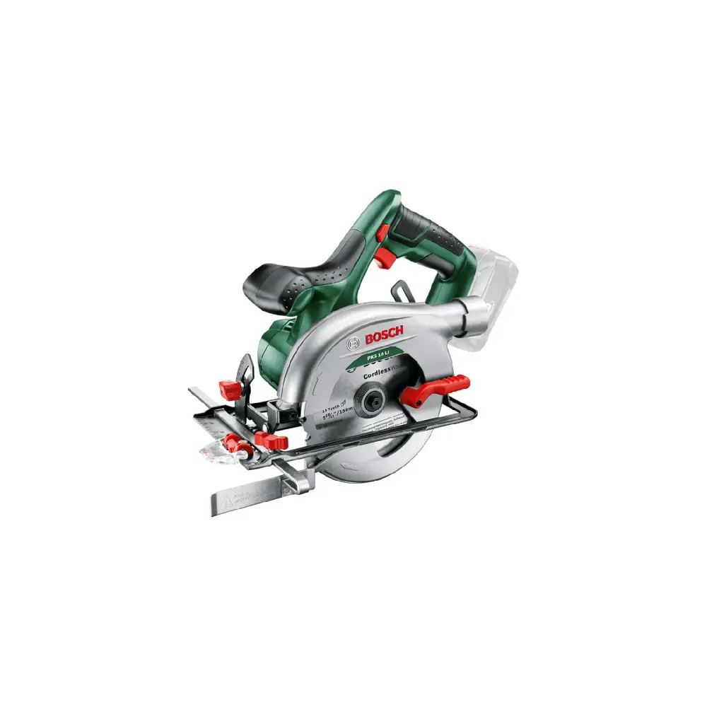 Фото Пила циркулярная аккумуляторная BOSCH PKS 18 Li, 18 В Li-Ion, 150 мм без АКБ и ЗУ Фото Пила циркулярная аккумуляторная BOSCH PKS 18 Li, 18 В Li-Ion, 150 мм без АКБ и ЗУ