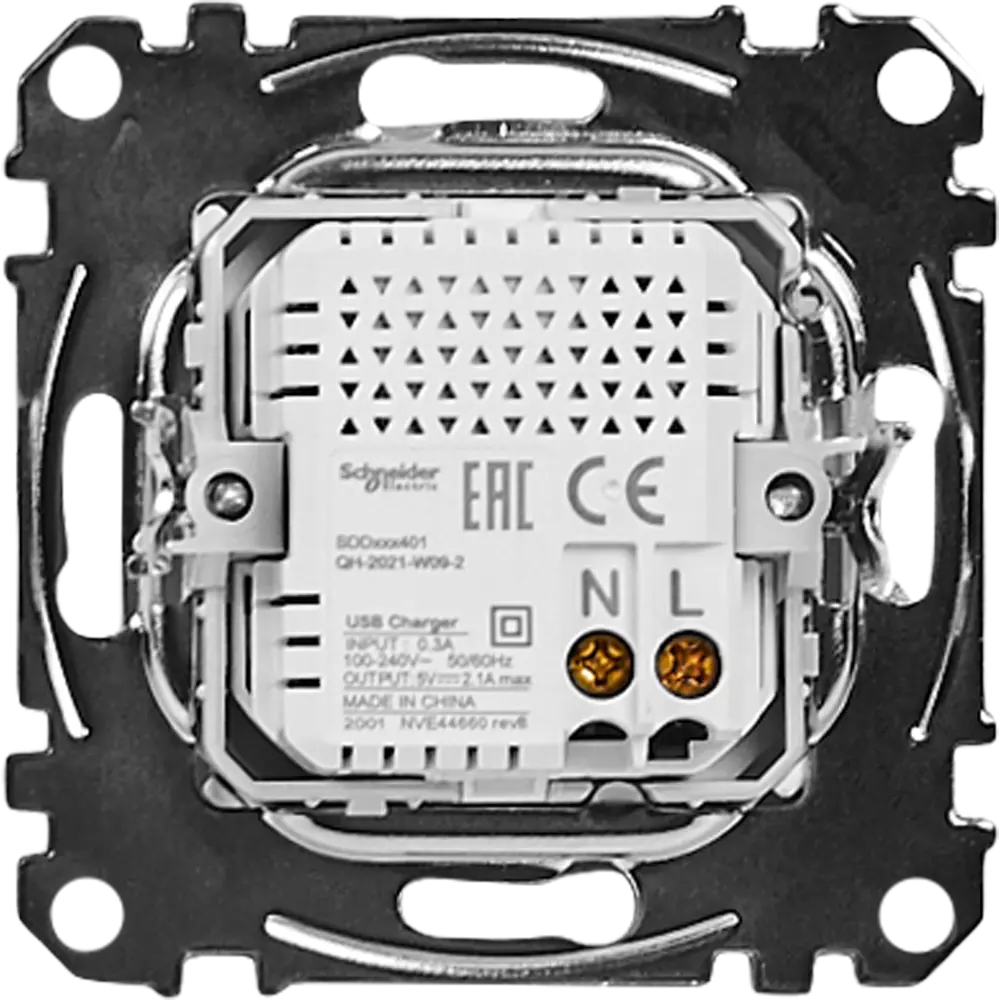 Фото 4 Розетка USB встраиваемая Systeme Electric Sedna, цвет антрацит Фото 4 Розетка USB встраиваемая Systeme Electric Sedna, цвет антрацит
