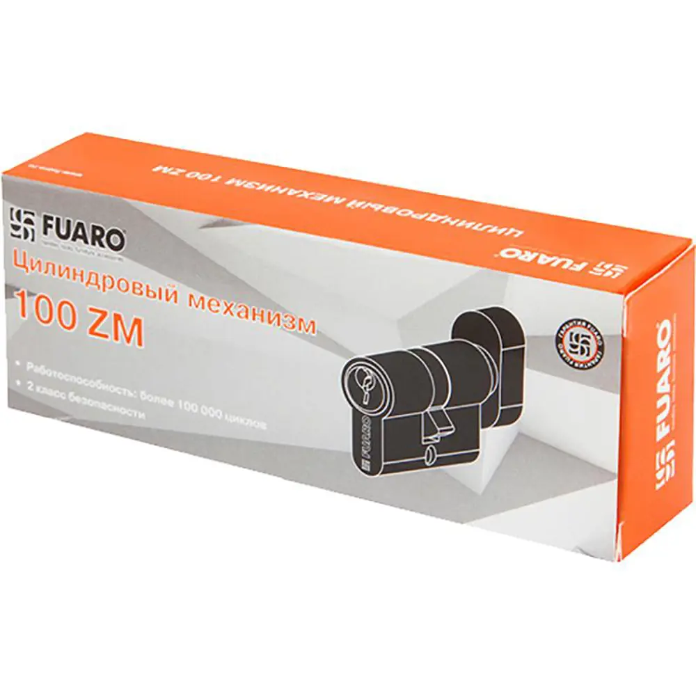 Фото 3 Цилиндр с вертушкой Fuaro 100 ZM 90 мм 40+10+40 CP хром 5 ключей Фото 3 Цилиндр с вертушкой Fuaro 100 ZM 90 мм 40+10+40 CP хром 5 ключей