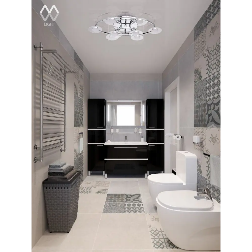 Фото 2 Люстра потолочная светодиодная De Markt 632014708, 17 м², цвет серебряный Фото 2 Люстра потолочная светодиодная De Markt 632014708, 17 м², цвет серебряный