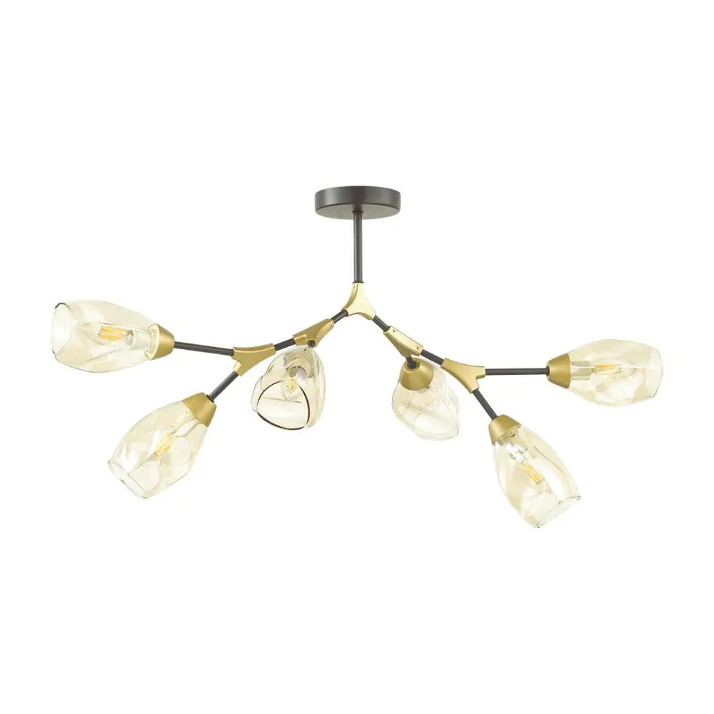 Фото Люстра потолочная LUMION 4563_6C, 6 ламп, 12 м², цвет черный