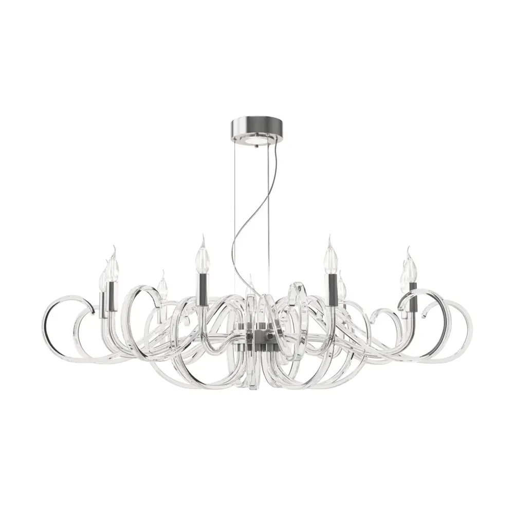 Фото 2 Люстра потолочная MAYTONI MOD051PL-09TR 9 ламп цвет прозрачный Фото 2 Люстра потолочная MAYTONI MOD051PL-09TR 9 ламп цвет прозрачный