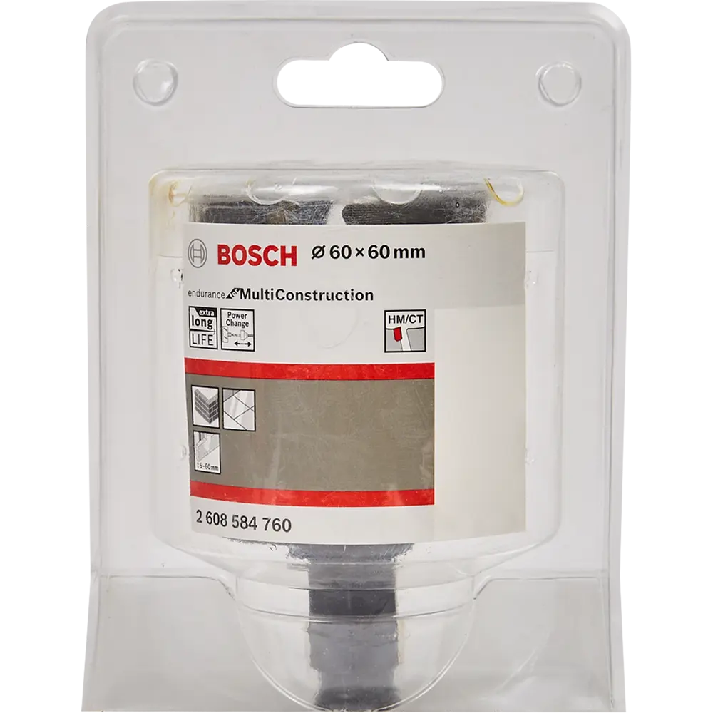 Фото 4 Коронка универсальная карбидная Bosch 2608584760 60 мм Фото 4 Коронка универсальная карбидная Bosch 2608584760 60 мм