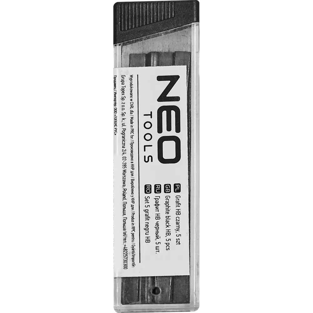 Фото 3 Грифель для автоматического карандаша Neo черный HB, 5 шт. Фото 3 Грифель для автоматического карандаша Neo черный HB, 5 шт.