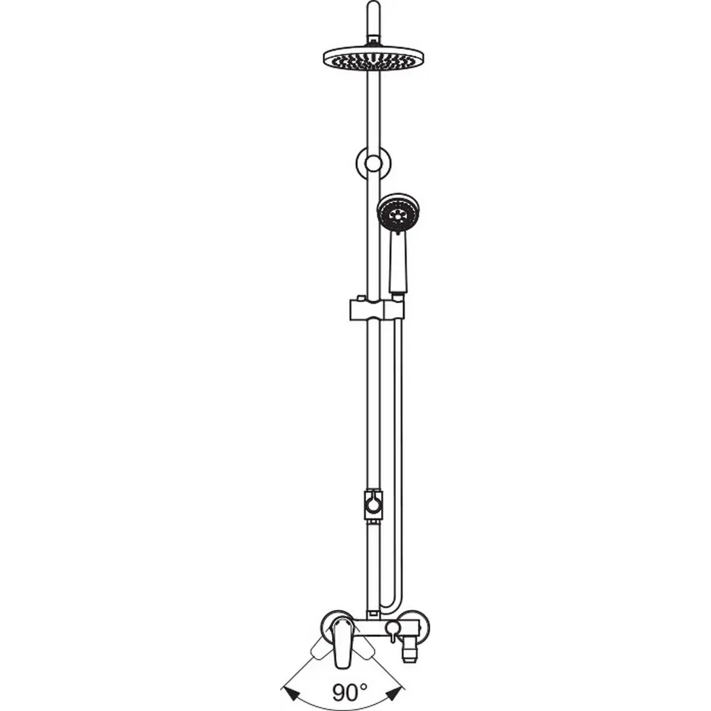 Фото 4 Душевая стойка Vidima Balance BA270AA Фото 4 Душевая стойка Vidima Balance BA270AA
