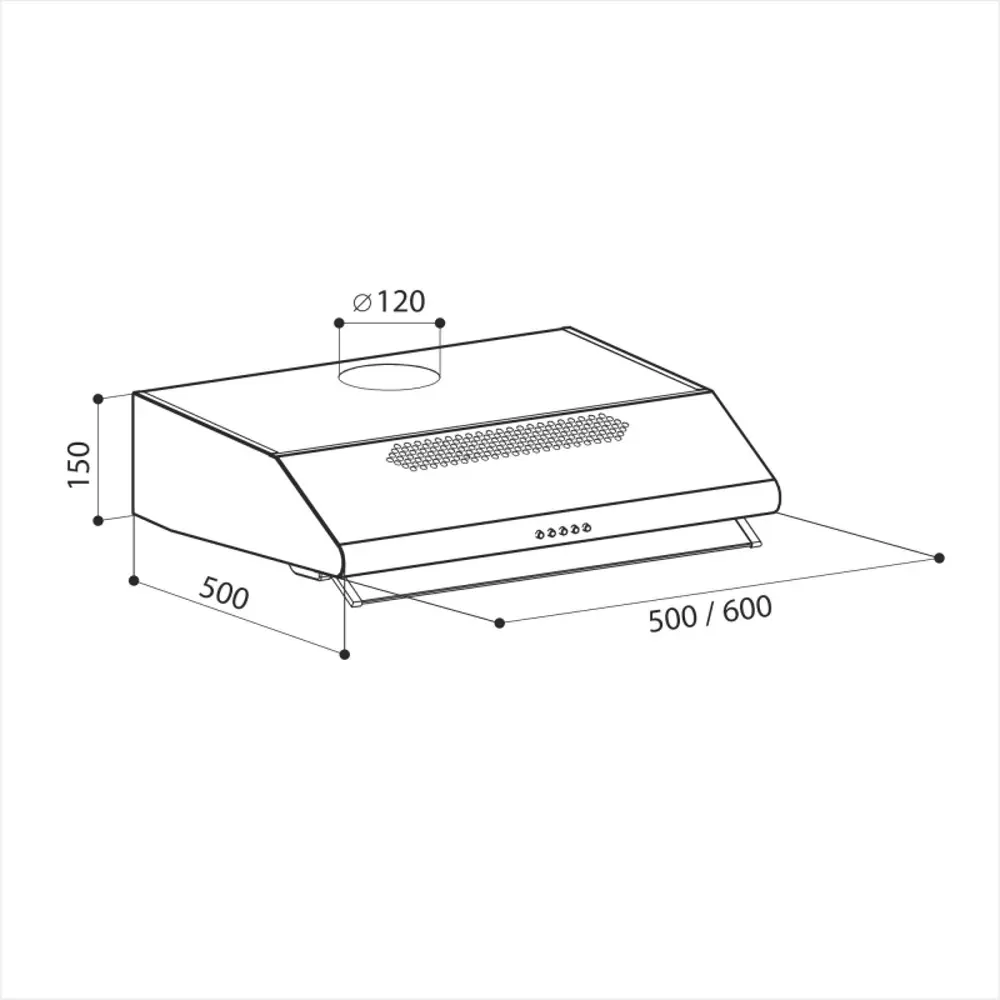Фото 4 Вытяжка Lex Simple 2M 600 IX 60x15x50 см цвет серебристый Фото 4 Вытяжка Lex Simple 2M 600 IX 60x15x50 см цвет серебристый