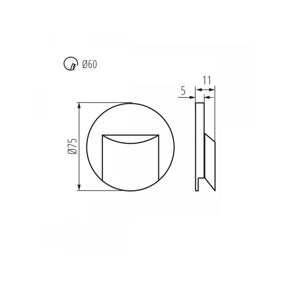 Фото 3 Подсветка для лестницы KANLUX ERINUS LED O GR-NW 33329 Фото 3 Подсветка для лестницы KANLUX ERINUS LED O GR-NW 33329