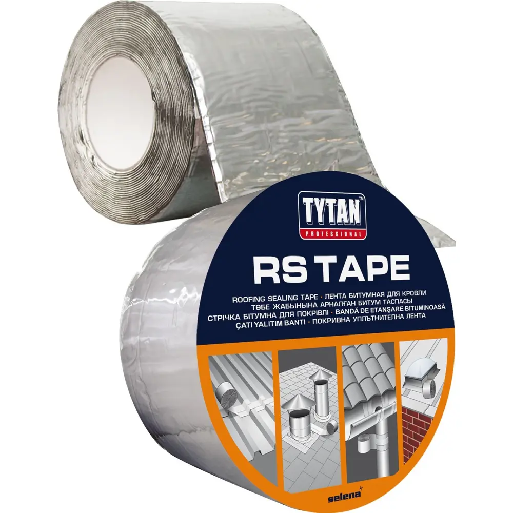 Фото Лента битумная для кровли Tytan RS TAPE 15смx10м алюминиевая 82035198 Фото Лента битумная для кровли Tytan RS TAPE 15смx10м алюминиевая 82035198