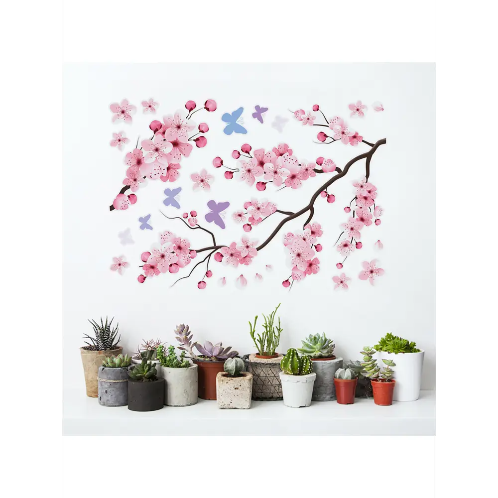 Фото 2 Наклейка "Нежная сакура" 50x70 см, 1 шт.